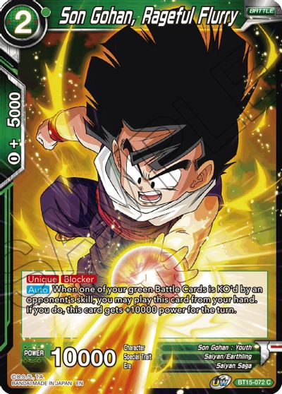 Son Gohan, Rageful Fury (BT15-072) [Saiyan Showdown] | Tables and Towers