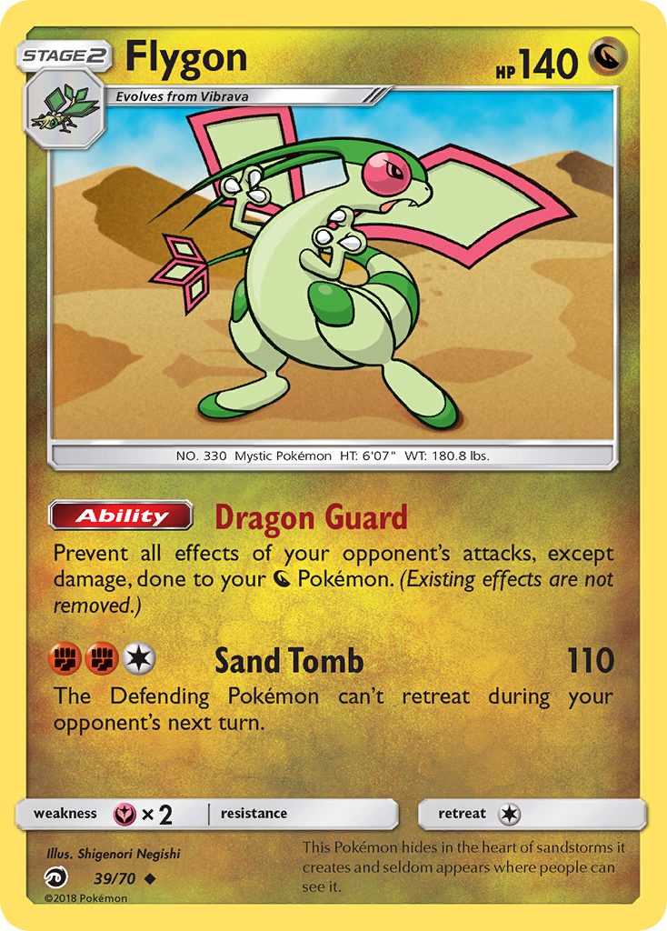 Flygon (39/70) [Sun & Moon: Dragon Majesty] | Tables and Towers