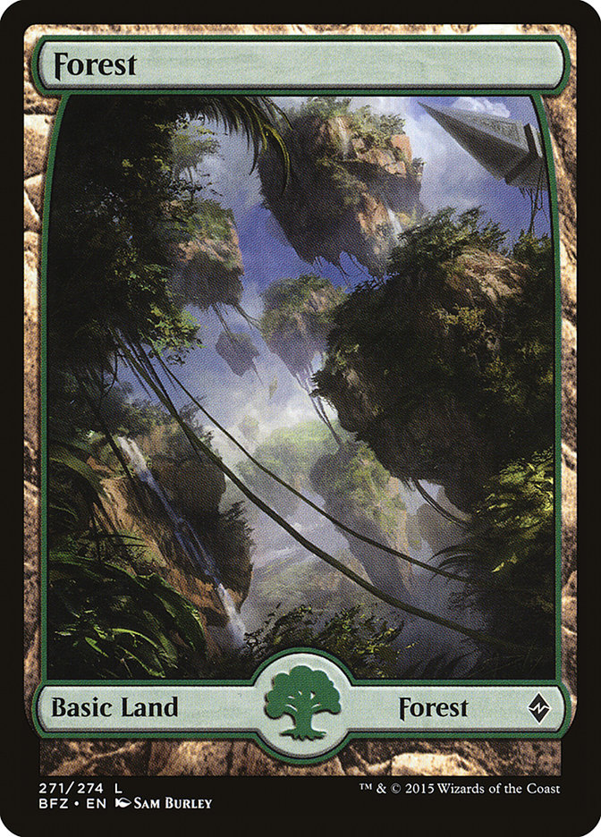 Forest (271) (Full Art) [Battle for Zendikar] | Tables and Towers