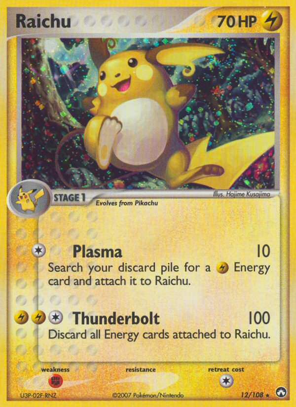 Raichu (12/108) [EX: Power Keepers] | Tables and Towers