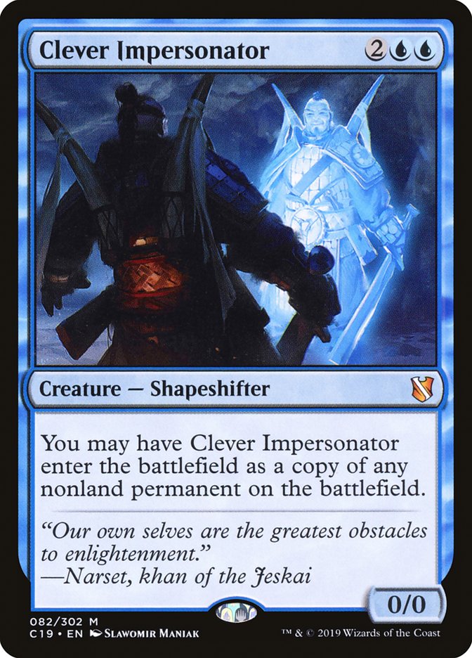 Clever Impersonator [Commander 2019] | Tables and Towers