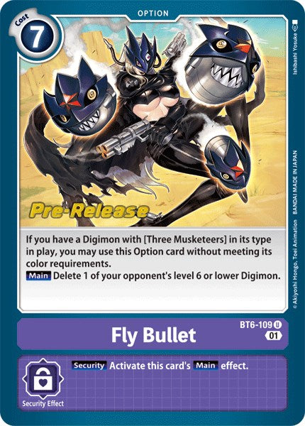 Fly Bullet [BT6-109] [Double Diamond Pre-Release Cards] | Tables and Towers