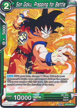 Son Goku, Prepping for Battle (BT8-046) [Malicious Machinations] | Tables and Towers