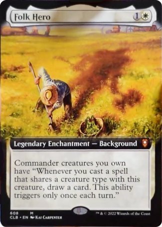 Folk Hero (Extended Art) [Commander Legends: Battle for Baldur's Gate] | Tables and Towers