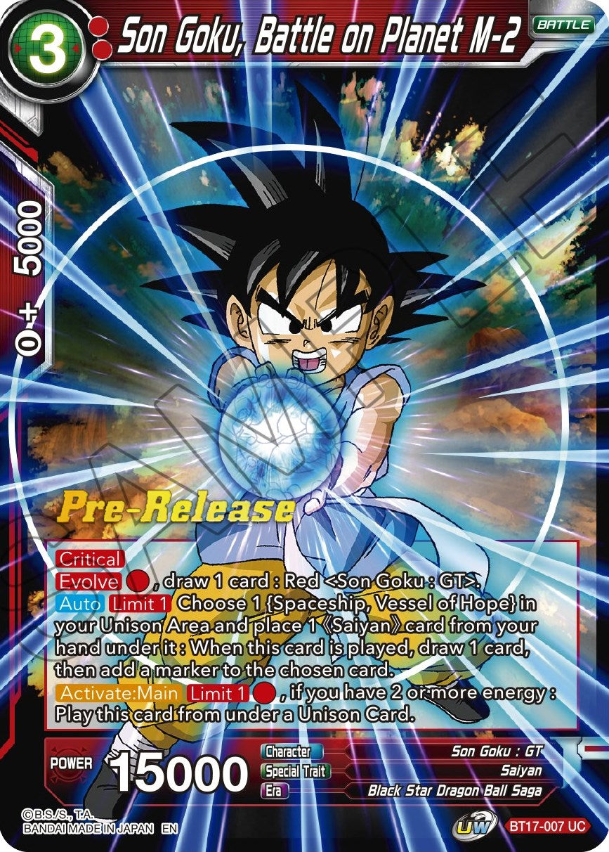 Son Goku, Battle on Planet M-2 (BT17-007) [Ultimate Squad Prerelease Promos] | Tables and Towers