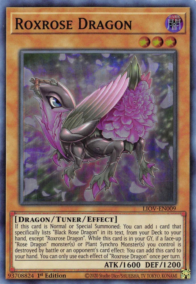 Roxrose Dragon [LIOV-EN009] Super Rare | Tables and Towers