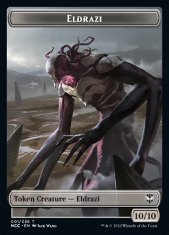 Eldrazi // Human Soldier Double-Sided Token [Streets of New Capenna Commander Tokens] | Tables and Towers