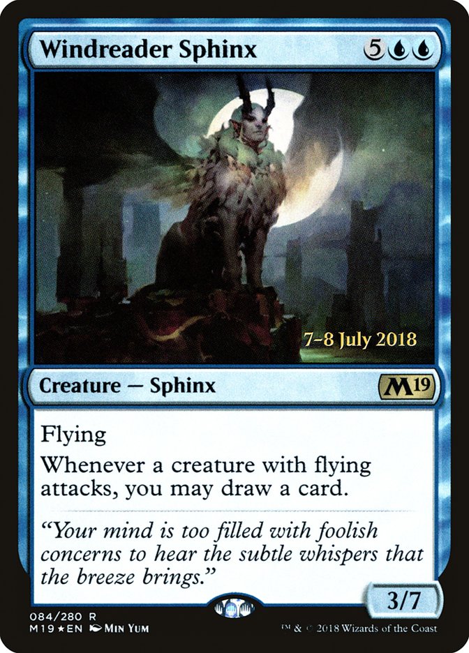 Windreader Sphinx [Core Set 2019 Prerelease Promos] | Tables and Towers