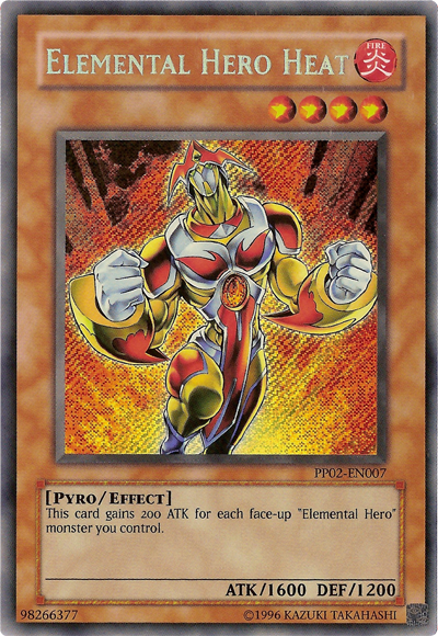 Elemental HERO Heat [PP02-EN007] Secret Rare | Tables and Towers