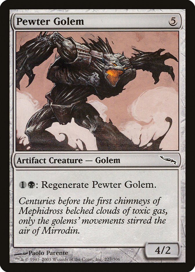 Pewter Golem [Mirrodin] | Tables and Towers