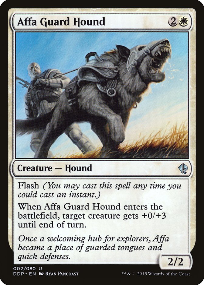 Affa Guard Hound [Duel Decks: Zendikar vs. Eldrazi] | Tables and Towers