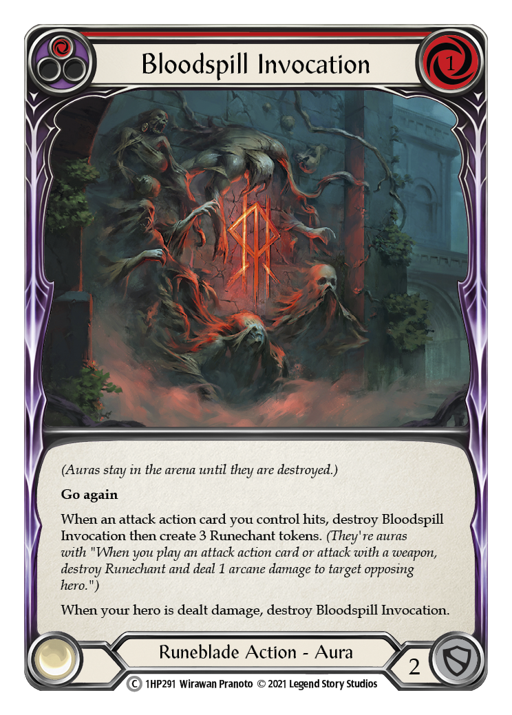 Bloodspill Invocation (Red) [1HP291] (History Pack 1) | Tables and Towers