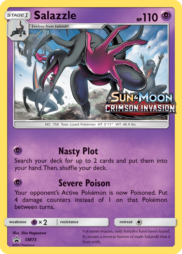 Salazzle (SM73) [Sun & Moon: Black Star Promos] | Tables and Towers