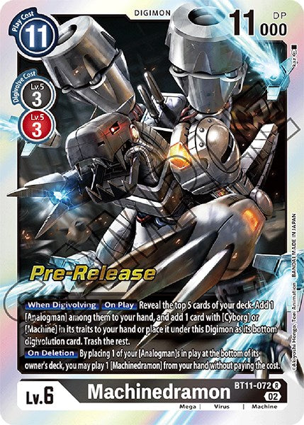 Machinedramon [BT11-072] [Dimensional Phase Pre-Release Promos] | Tables and Towers