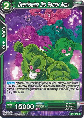 Overflowing Bio Warrior Army (BT1-078) [Galactic Battle] | Tables and Towers