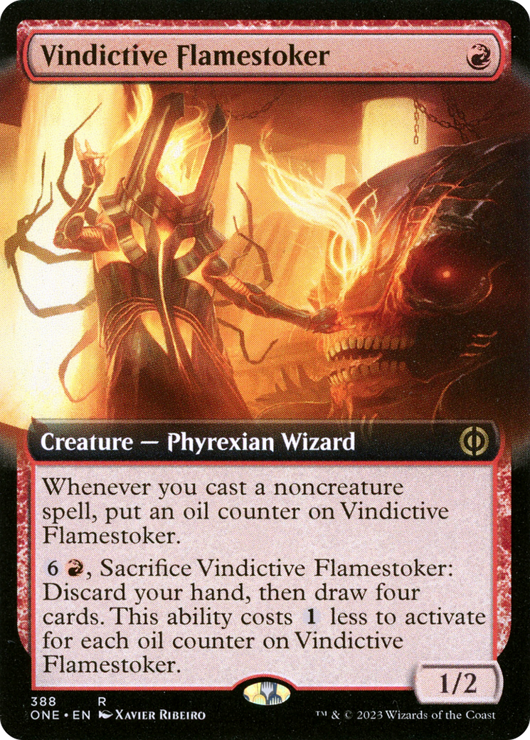 Vindictive Flamestoker (Extended Art) [Phyrexia: All Will Be One] | Tables and Towers