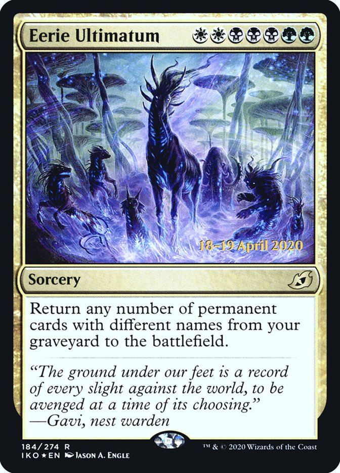 Eerie Ultimatum [Ikoria: Lair of Behemoths Prerelease Promos] | Tables and Towers