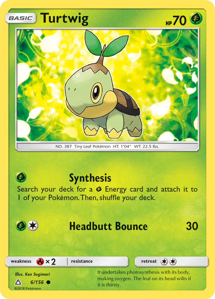 Turtwig (6/156) [Sun & Moon: Ultra Prism] | Tables and Towers