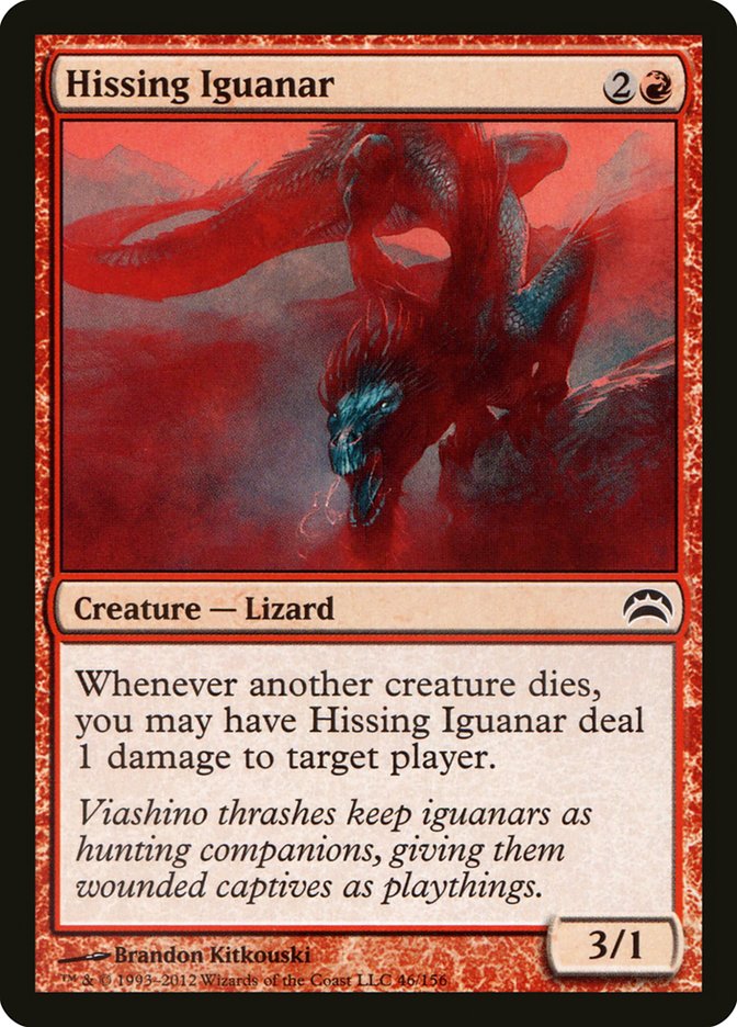 Hissing Iguanar [Planechase 2012] | Tables and Towers