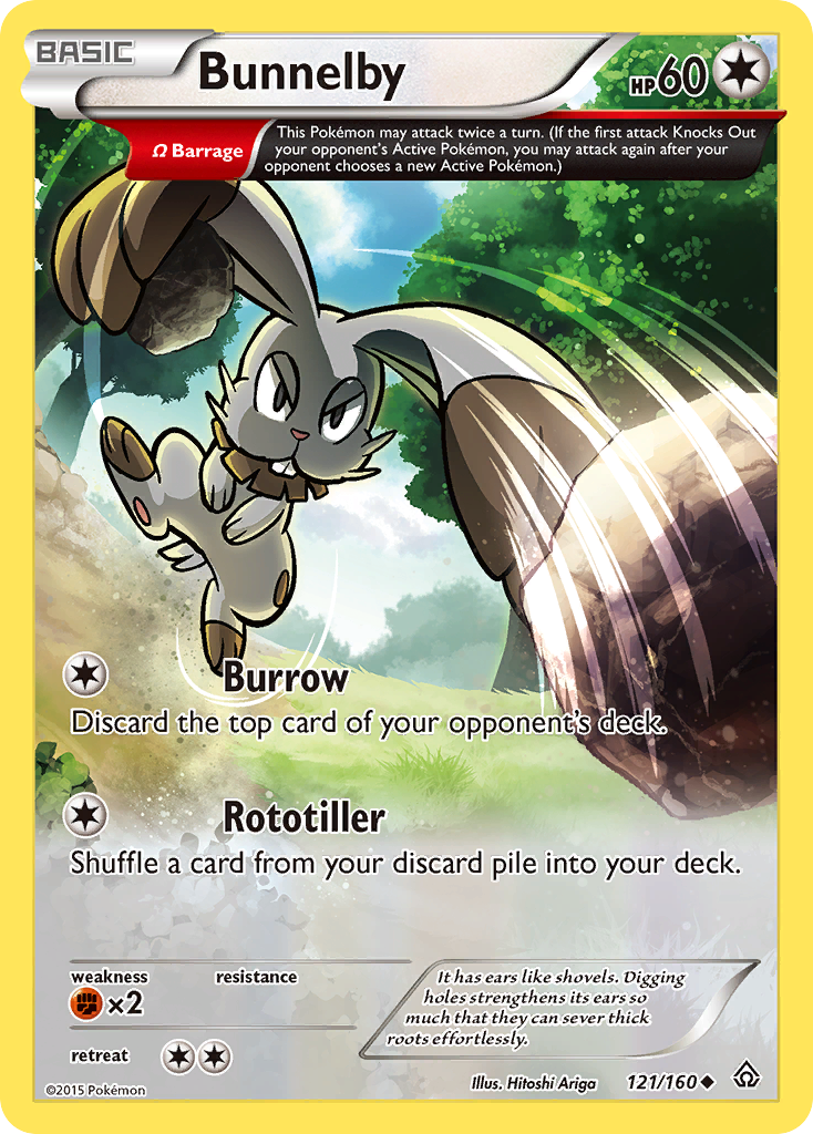 Bunnelby (121/160) [XY: Primal Clash] | Tables and Towers