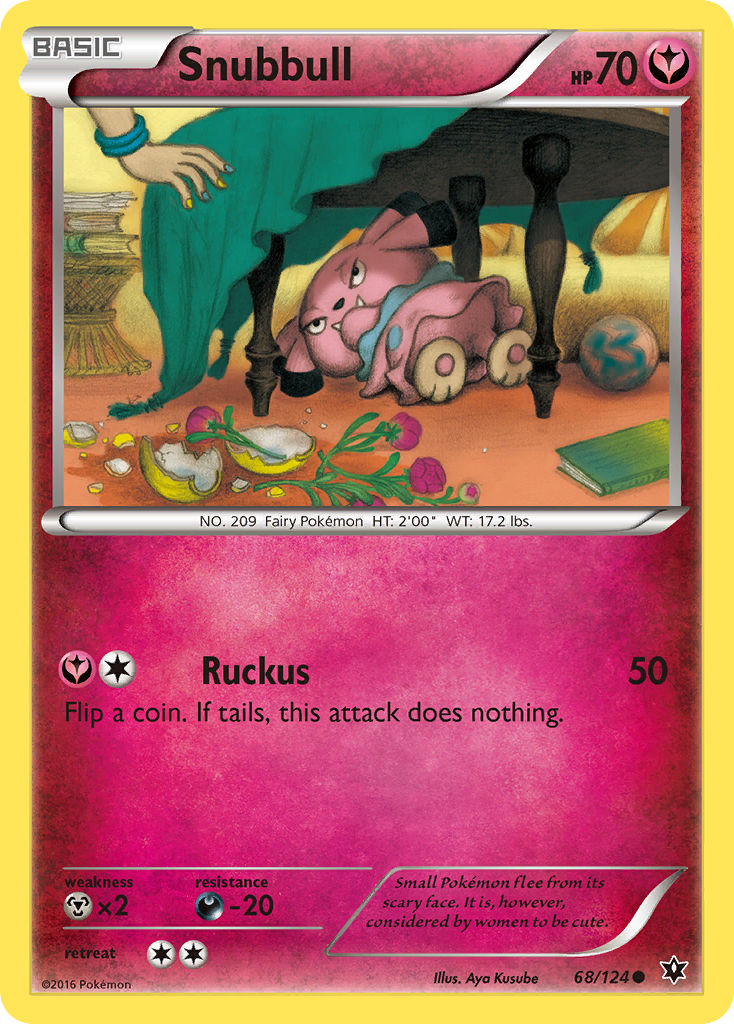 Snubbull (68/124) [XY: Fates Collide] | Tables and Towers