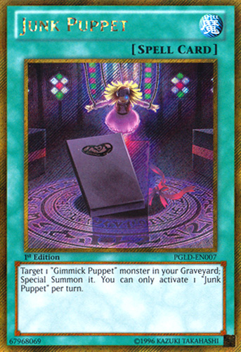 Junk Puppet [PGLD-EN007] Gold Secret Rare | Tables and Towers