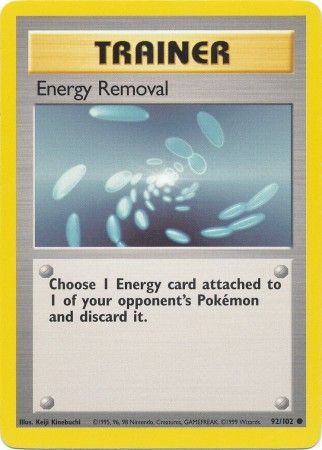 Energy Removal (92/102) [Base Set Unlimited] | Tables and Towers