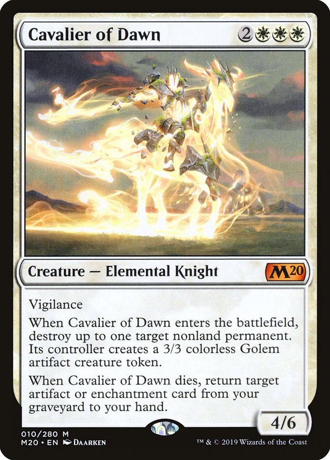 Cavalier of Dawn [Core Set 2020] | Tables and Towers