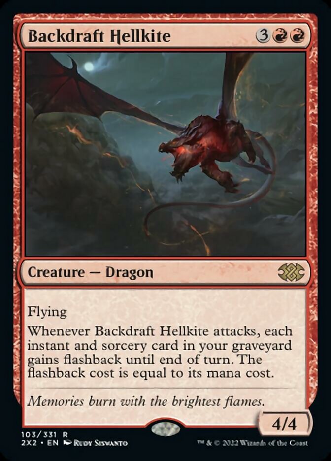 Backdraft Hellkite [Double Masters 2022] | Tables and Towers