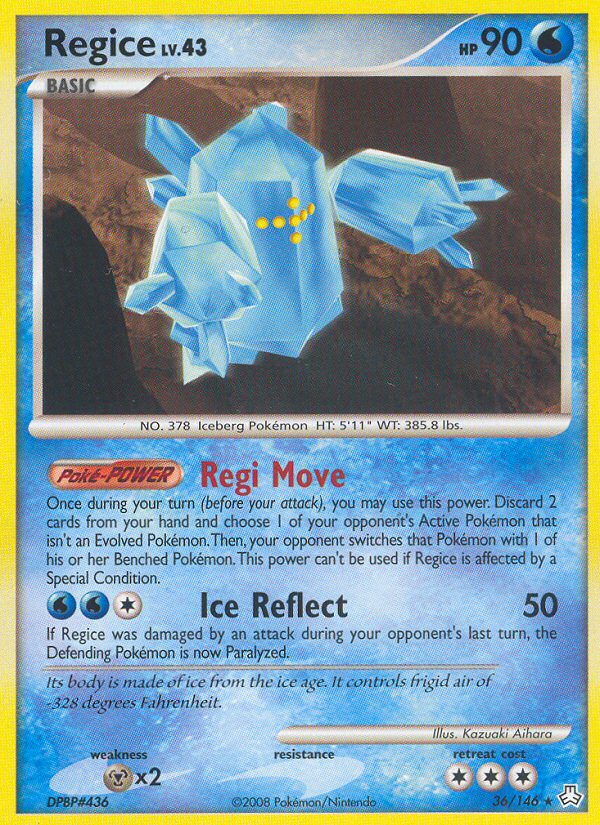 Regice (36/146) [Diamond & Pearl: Legends Awakened] | Tables and Towers