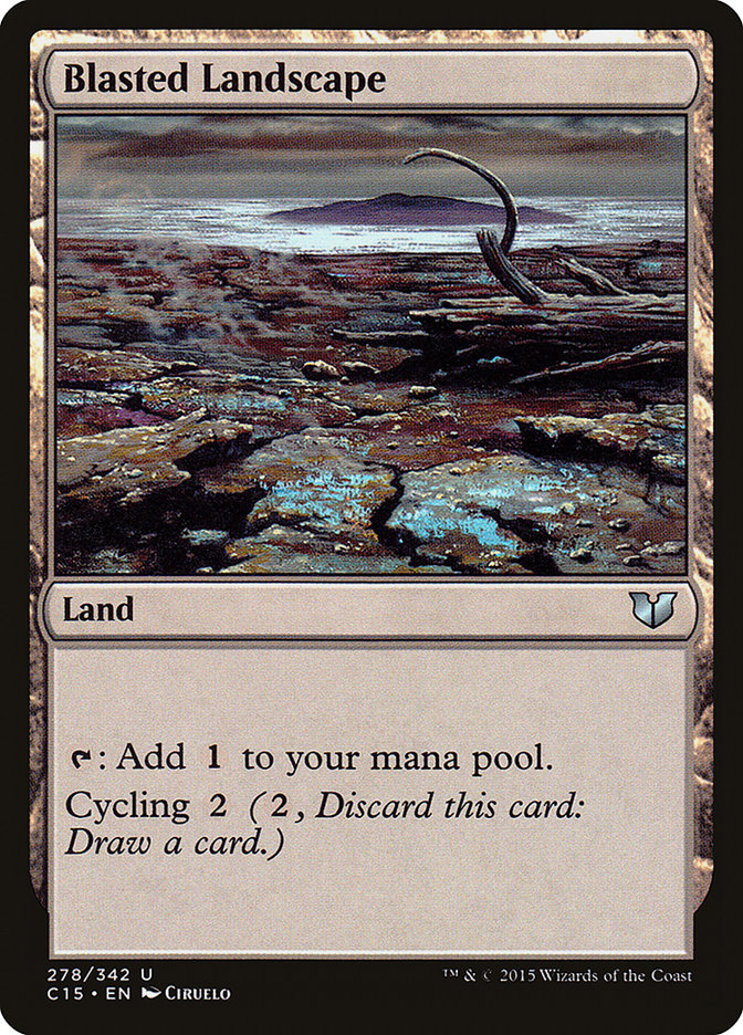 Blasted Landscape [Commander 2015] | Tables and Towers