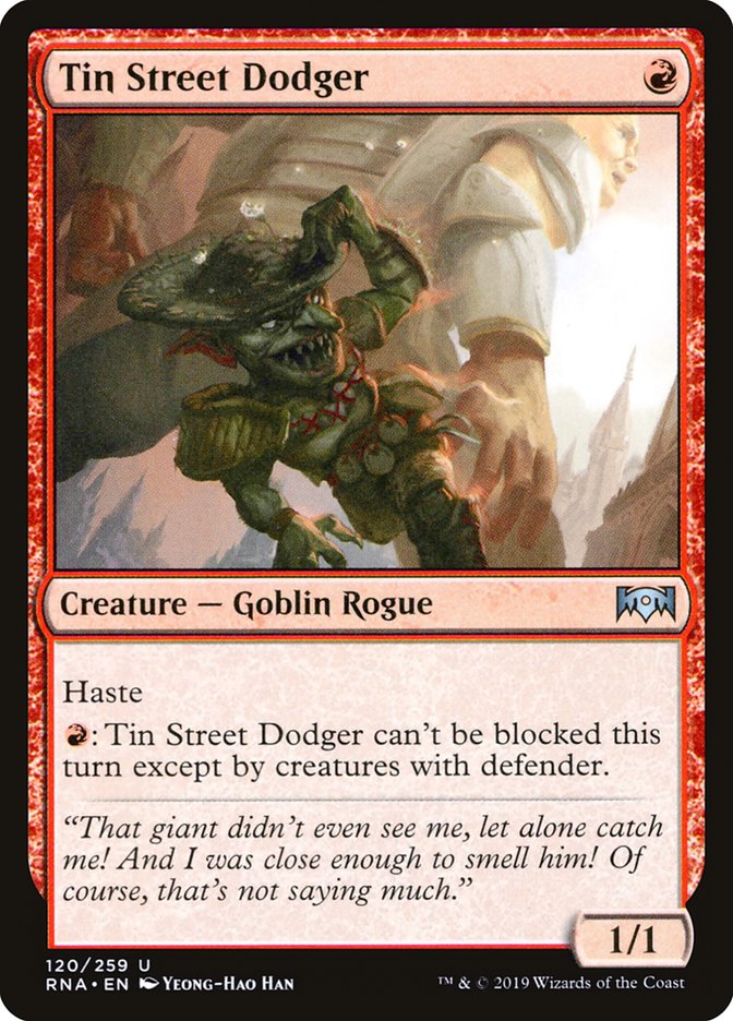 Tin Street Dodger [Ravnica Allegiance] | Tables and Towers