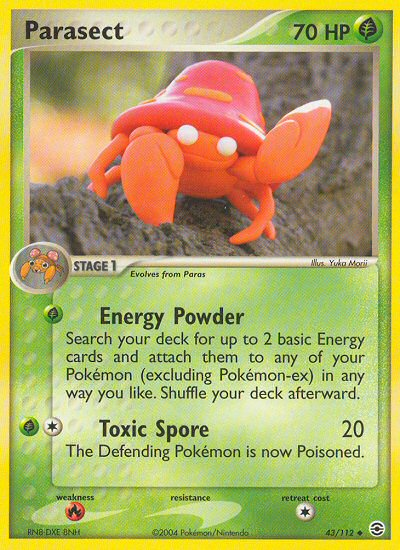 Parasect (43/112) [EX: FireRed & LeafGreen] | Tables and Towers