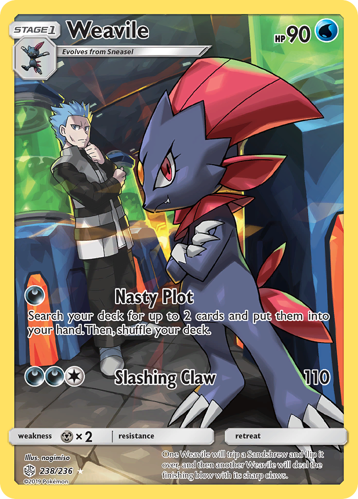 Weavile (238/236) [Sun & Moon: Cosmic Eclipse] | Tables and Towers