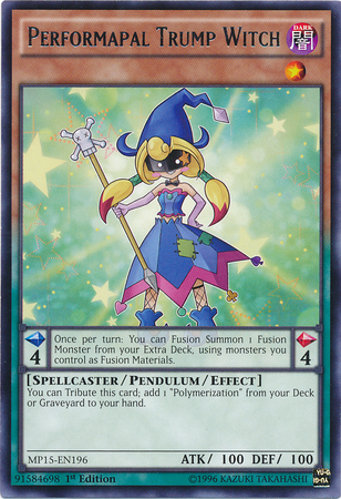 Performapal Trump Witch [MP15-EN196] Rare | Tables and Towers