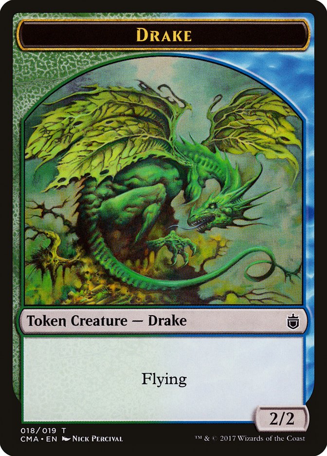 Drake Token [Commander Anthology Tokens] | Tables and Towers