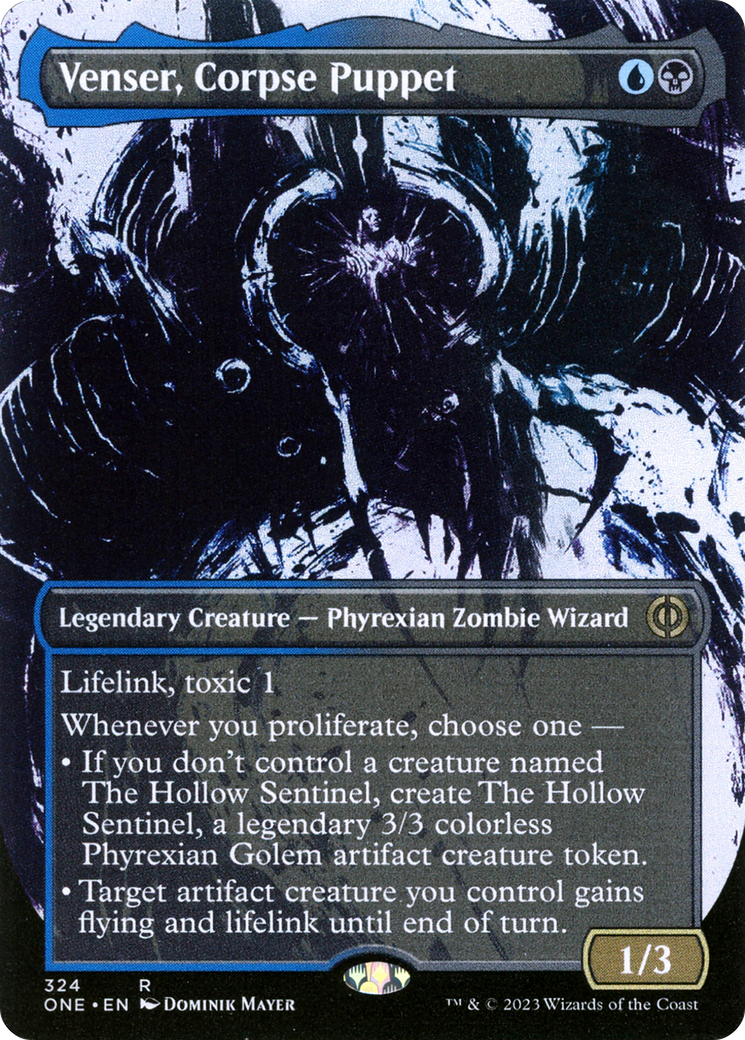 Venser, Corpse Puppet (Borderless Ichor) [Phyrexia: All Will Be One] | Tables and Towers