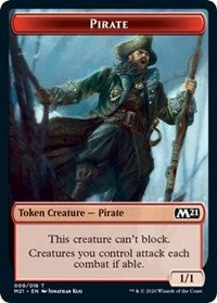 Pirate // Treasure Double-Sided Token [Core Set 2021 Tokens] | Tables and Towers