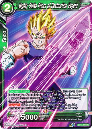 Mighty Strike Prince of Destruction Vegeta (BT11-068) [Vermilion Bloodline 2nd Edition] | Tables and Towers