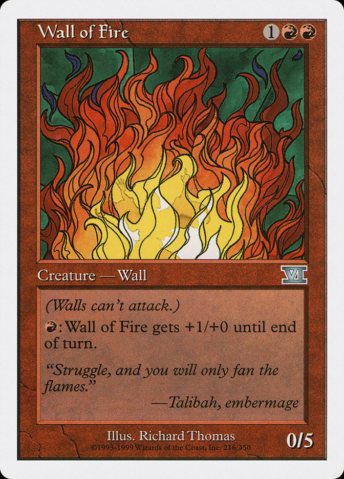 Wall of Fire [Classic Sixth Edition] | Tables and Towers