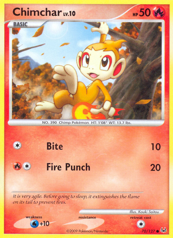 Chimchar (70/127) [Platinum: Base Set] | Tables and Towers