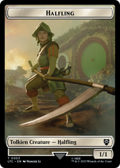 Halfling // Treasure Token [The Lord of the Rings: Tales of Middle-Earth Commander Tokens] | Tables and Towers