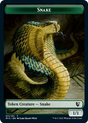 Spirit // Snake Double-Sided Token [Innistrad: Midnight Hunt Commander Tokens] | Tables and Towers