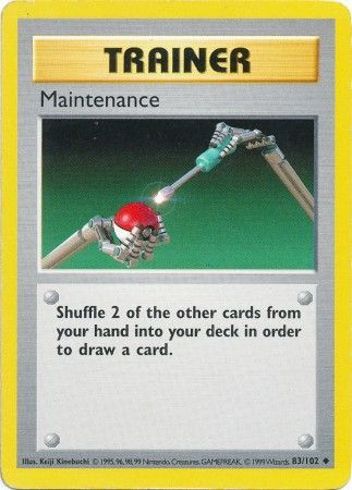 Maintenance (83/102) [Base Set Shadowless Unlimited] | Tables and Towers