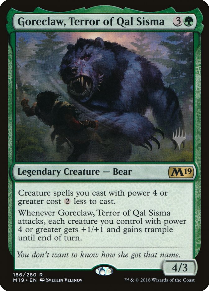 Goreclaw, Terror of Qal Sisma (Promo Pack) [Core Set 2019 Promos] | Tables and Towers