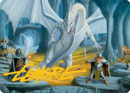 Cave of the Frost Dragon Art Card (Gold-Stamped Signature) [Dungeons & Dragons: Adventures in the Forgotten Realms Art Series] | Tables and Towers