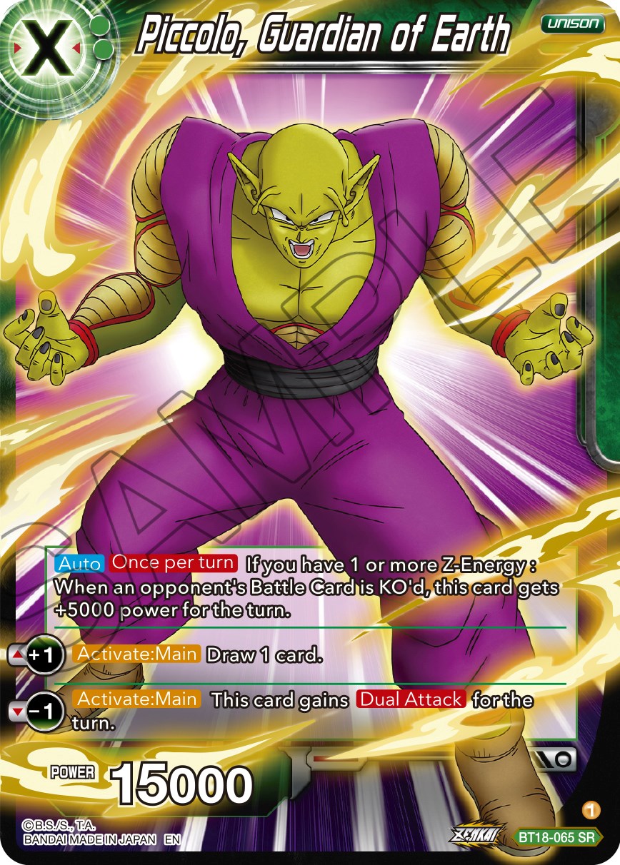 Piccolo, Guardian of Earth (BT18-065) [Dawn of the Z-Legends] | Tables and Towers