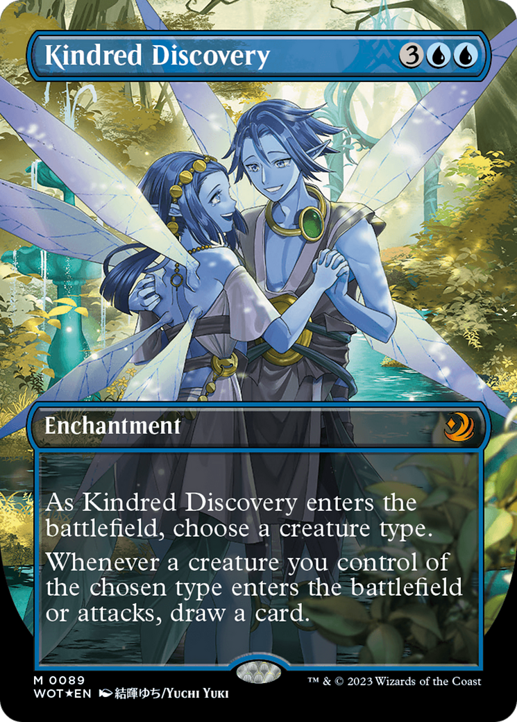 Kindred Discovery (Anime Borderless) (Confetti Foil) [Wilds of Eldraine: Enchanting Tales] | Tables and Towers