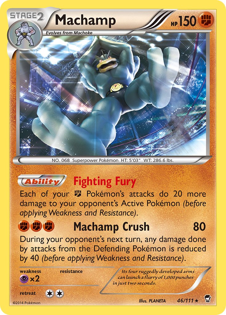 Machamp (46/111) (Cosmos Holo) (Blister Exclusive) [XY: Furious Fists] | Tables and Towers