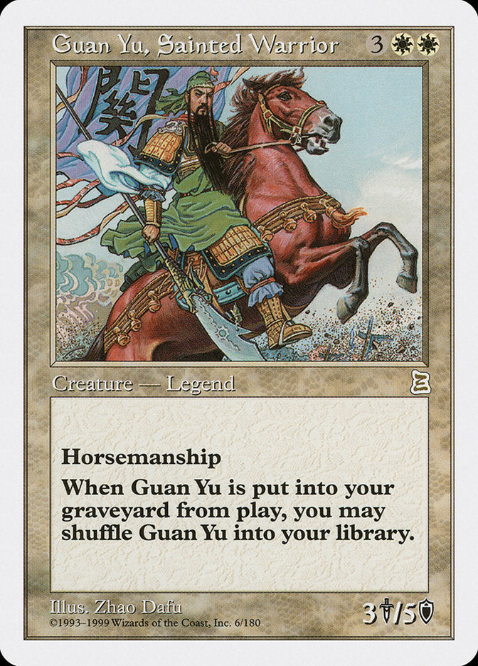 Guan Yu, Sainted Warrior [Portal Three Kingdoms] | Tables and Towers